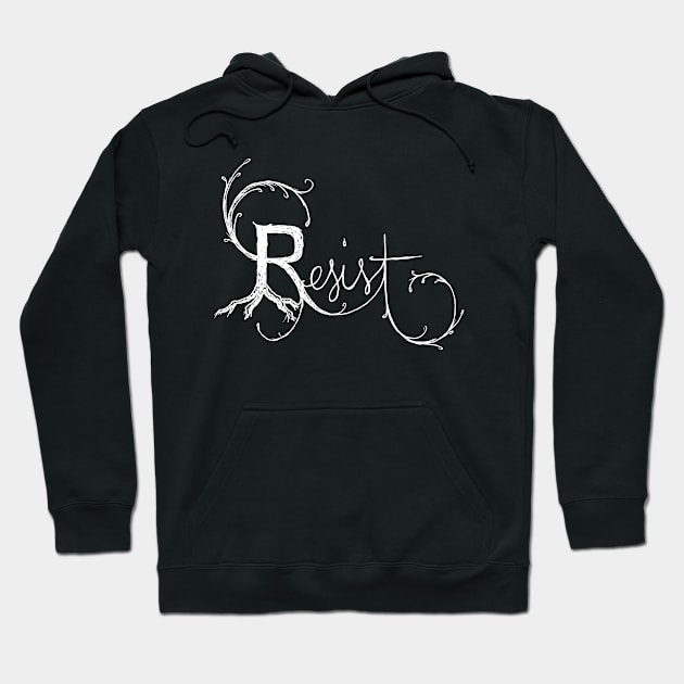 resist reverse Hoodie by RiseandInspire